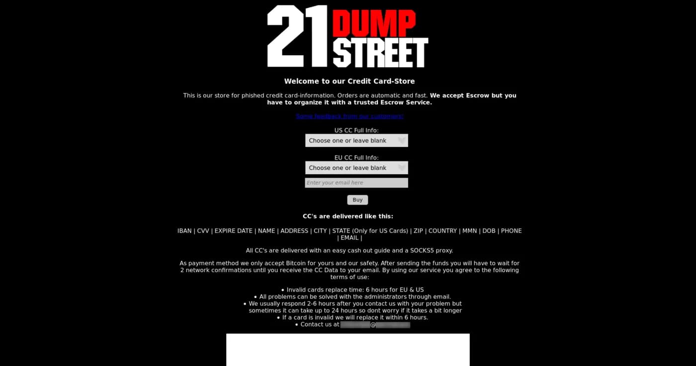 Le site 21 Dump Street